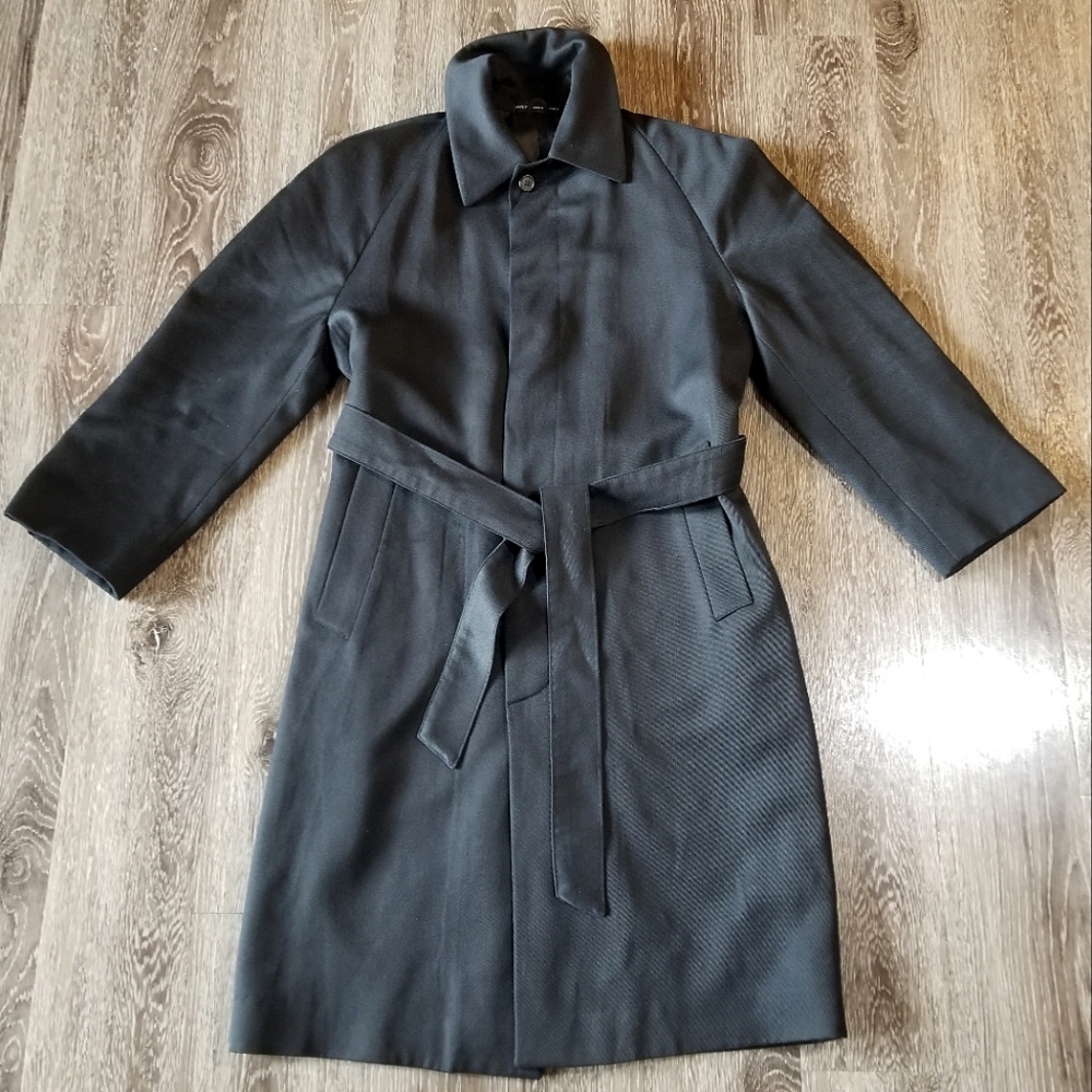 Vintage Allan Mitchell Black Coat Size 36S